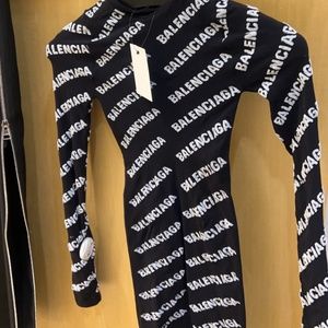 Balenciaga allover logo dress